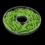 Maxbell 150Pcs Metal Paper Clips for Office School Decorative Bookmarks Clamps Green