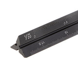 Maxbell Multifunctional aluminum Triangular Architect Engineer Scale ruler  15cm