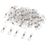 Max 100pcs eyeglass chain strap holder end non skid silicone ring loops  white