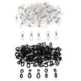 Max 100pcs eyeglass chain strap holder end non skid silicone ring loops  white
