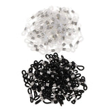 Max 100pcs eyeglass chain strap holder end non skid silicone ring loops  white