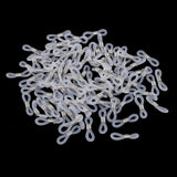 Max 100pcs eyeglass chain strap holder end non skid silicone ring loops  white