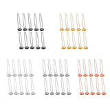 Max 10pcs copper hair clip hair pin DIY accessory blank base rose gold