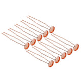 Max 10pcs copper hair clip hair pin DIY accessory blank base rose gold