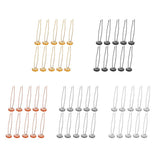 Max 10pcs copper hair clip hair pin DIY accessory blank base rose gold