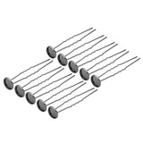 Max 10pcs copper hair clip hair pin DIY accessory blank base black grey