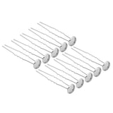 Max 10pcs copper hair clip hair pin DIY accessory blank base silver