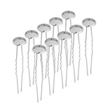 Max 10pcs copper hair clip hair pin DIY accessory blank base silver