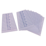 Max 10 Plastic Paper Ruler for Bangle Bracelet Inside Diameter Measurement Tool