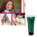 Max Non-toxic Face & Body Glitter Glue Makeup Kid Costume Party Art Craft Green
