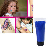 Max Non-toxic Face & Body Glitter Glue Makeup Kid Costume Party Art Craft Blue