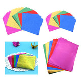 Max Colorful Folding Hologram Origami Paper for Kids DIY Craft 50pcs 15x15cm