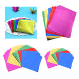 Max Colorful Folding Hologram Origami Paper for Kids DIY Craft 50pcs 15x15cm