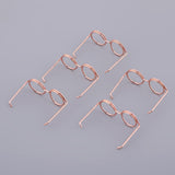 Max 5Pcs eyeglass shape paper Clips binder clips book mark for Office organize
