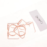 Max 5Pcs eyeglass shape paper Clips binder clips book mark for Office organize