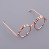 Max 5Pcs eyeglass shape paper Clips binder clips book mark for Office organize