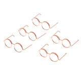Max 5Pcs eyeglass shape paper Clips binder clips book mark for Office organize