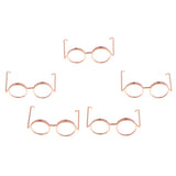 Max 5Pcs eyeglass shape paper Clips binder clips book mark for Office organize