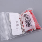 Max Plastic Safety Noses Eyes with Washers for Doll 50 Pieces 14x7x5mm Red