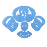 Maxbell 1 Set Face Painting Stencils Reusable Facial Makeup Templates Fesetival 08