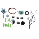 Maxbell pack of 11 material for hair accessory wedding party ceremony shows headwear