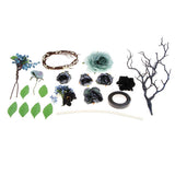 Maxbell pack of 11 material for hair accessory wedding party ceremony shows headwear