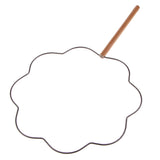 Max 1Pcs Antique Chinese Handheld Fan Rack Bamboo DIY Palace Fan Blank Flower