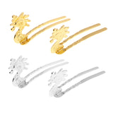 Max 2 Set Antique Alloy Hair Pin Sticks Chinese Hair Clips DIY Hair Accs Silver