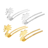 Max 2 Set Antique Alloy Hair Pin Sticks Chinese Hair Clips DIY Hair Accs Silver