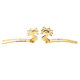 Max 2 Set Antique Alloy Hair Pin Sticks Chinese Hair Clips DIY Hair Accs Golden