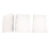 Maxbell plastic loose leaf binder document paper cover protector 283X217X35mm 9 ring