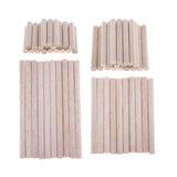 Maxbell Round Balsa Wood Stick Unfinished Woodcraft Stick Dowel Rod 10 Pieces 110mm