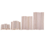 Maxbell Round Balsa Wood Stick Unfinished Woodcraft Stick Dowel Rod 10 Pieces 110mm