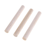 Maxbell Round Balsa Wood Stick Unfinished Woodcraft Stick Dowel Rod 20 Pieces 80mm