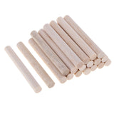 Maxbell Round Balsa Wood Stick Unfinished Woodcraft Stick Dowel Rod 20 Pieces 80mm