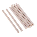Maxbell Round Balsa Wood Stick Unfinished Woodcraft Stick Dowel Rod 10 Pieces 150mm