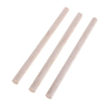 Maxbell Round Balsa Wood Stick Unfinished Woodcraft Stick Dowel Rod 10 Pieces 150mm