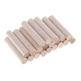 Maxbell Round Balsa Wood Stick Unfinished Woodcraft Stick Dowel Rod 20 Pieces 50mm