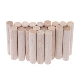 Maxbell Round Balsa Wood Stick Unfinished Woodcraft Stick Dowel Rod 20 Pieces 50mm