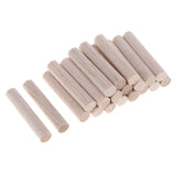 Maxbell Round Balsa Wood Stick Unfinished Woodcraft Stick Dowel Rod 20 Pieces 50mm