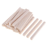 Maxbell Square Balsa Wood Stick Unfinished Woodcraft Stick Dowel Rod 30 Pieces 100mm