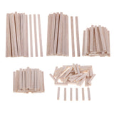 Maxbell Square Balsa Wood Stick Unfinished Woodcraft Stick Dowel Rod 30 Pieces 100mm