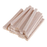 Maxbell Square Balsa Wood Stick Unfinished Woodcraft Stick Dowel Rod 30 Pieces 100mm