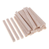 Maxbell Square Balsa Wood Stick Unfinished Woodcraft Stick Dowel Rod 30 Pieces 100mm