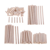 Maxbell Square Balsa Wood Stick Unfinished Woodcraft Stick Dowel Rod 30 Pieces 100mm