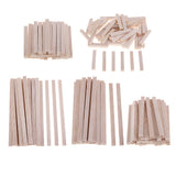 Maxbell Square Balsa Wood Stick Unfinished Woodcraft Stick Dowel Rod 30 Pieces 100mm