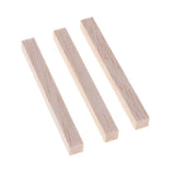 Maxbell Square Balsa Wood Stick Unfinished Woodcraft Stick Dowel Rod 20 Pieces 80mm