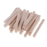 Maxbell Square Balsa Wood Stick Unfinished Woodcraft Stick Dowel Rod 20 Pieces 80mm