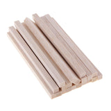 Maxbell Square Balsa Wood Stick Unfinished Woodcraft Stick Dowel Rod 20 Pieces 150mm