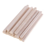 Maxbell Square Balsa Wood Stick Unfinished Woodcraft Stick Dowel Rod 20 Pieces 150mm